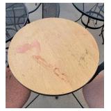 Round Bar Height Table W/ (2) Soft Cushioned Chairs