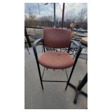 Round Bar Height Table W/ (2) Soft Cushioned Chairs