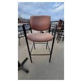Round Bar Height Table W/ (2) Soft Cushioned Chairs