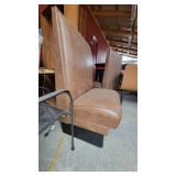 Single Brown Vinyl Booth