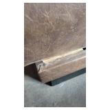 Single Brown Vinyl Booth