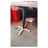 2 Top Table w/ Metal Base