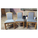 (3) Blue Gregson Dining Chairs