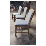 (3) Blue Gregson Dining Chairs