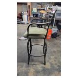 Metal Spinning Bar Height Chair W/ Soft Seat