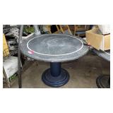 Round Table W/ Blue Metal Base