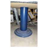 Round Table W/ Blue Metal Base