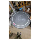 Round Table W/ Blue Metal Base