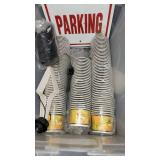 (3) Metal Displays, ColdWell Pan, No Parking Sign and More!