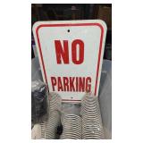 (3) Metal Displays, ColdWell Pan, No Parking Sign and More!