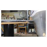 Round Table w/ Black Metal Base