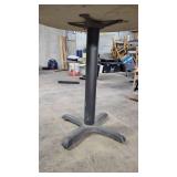 Round Wooden Table w/ Metal Base