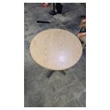 Round Wooden Table w/ Metal Base