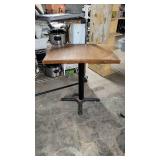 Wooden 2 Top Table W/ Metal Base