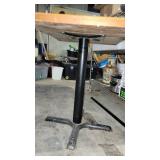 Wooden 2 Top Table W/ Metal Base