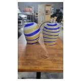 (2) Glass Pendent Light Fixtures