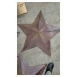 (3) Metal Rustic Decorative Stars