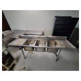 Stainless Steel 3 Well Sink