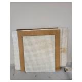 Lot of 7 Slat Board Slabs for Hanging on Wall