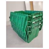 Lot of 4 Green Tubes with Flap Lids