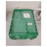 Lot of 4 Green Tubes with Flap Lids