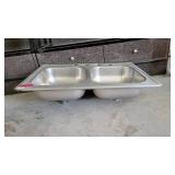 Aluminum 2 Well Sink Basin