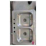Aluminum 2 Well Sink Basin