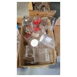 (3) Boxes of Assorted Storage Bins / Containers