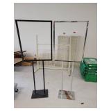 Lot of 2 Metal Sign Frames