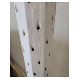 Lot of 2 White Wooden 6ft Totum for Display Purposes