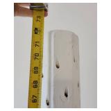 Lot of 2 White Wooden 6ft Totum for Display Purposes