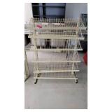 White Metal Display Shelf