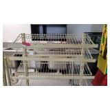 White Metal Display Shelf