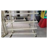 White Metal Display Shelf