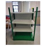 4 Tier Metal Green and White Shelf