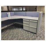 L Shape Cubical Unit - Includes Desk