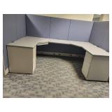 Lot of 2 Desk Cubical Unit - Includes Desks