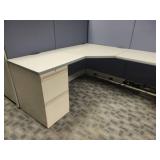 Lot of 2 Desk Cubical Unit - Includes Desks