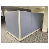 Lot of 2 Desk Cubical Unit - Includes Desks