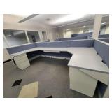 Double Sided Cubical Unit - Includes 6 Desks