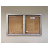 Quartet Glass Door Corkboard - No Key