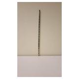 8ft White Shelf W/ Metal Brackets