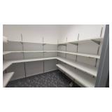 White Shelving W/ Metal Brackets