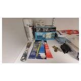 White Shelving W/ Metal Brackets