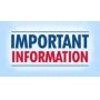 Important Information - Read for Pick Up Instructions
