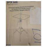 Pyle universal laptop notebook computer desk equipment studio stand mount holder Height adjustable black