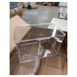 clear plastic containers set of 4 small crack