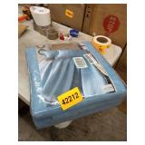 aqua blue comforter set 102x98in