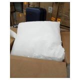 utopia bedding square pillows set of 2 white 20x20in