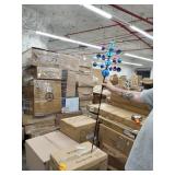 exhart solar stake trip lotus flower spin